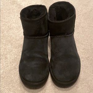 Black classic mini UGG boots